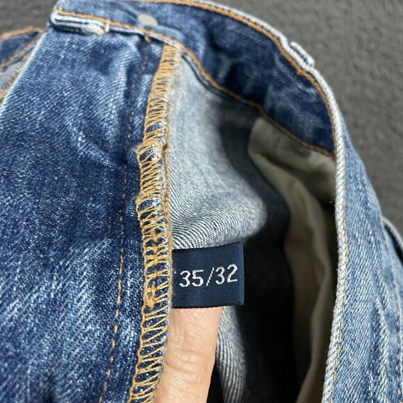 Vtg Polo Ralph Lauren Jeans Mens 35x32 Blue Medium Wash Straight Fit Y2K 90s - Picture 4 of 15